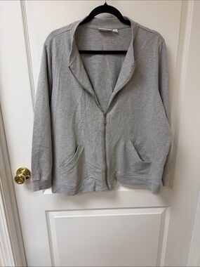 Light Gray Women's Zip Front Jacket